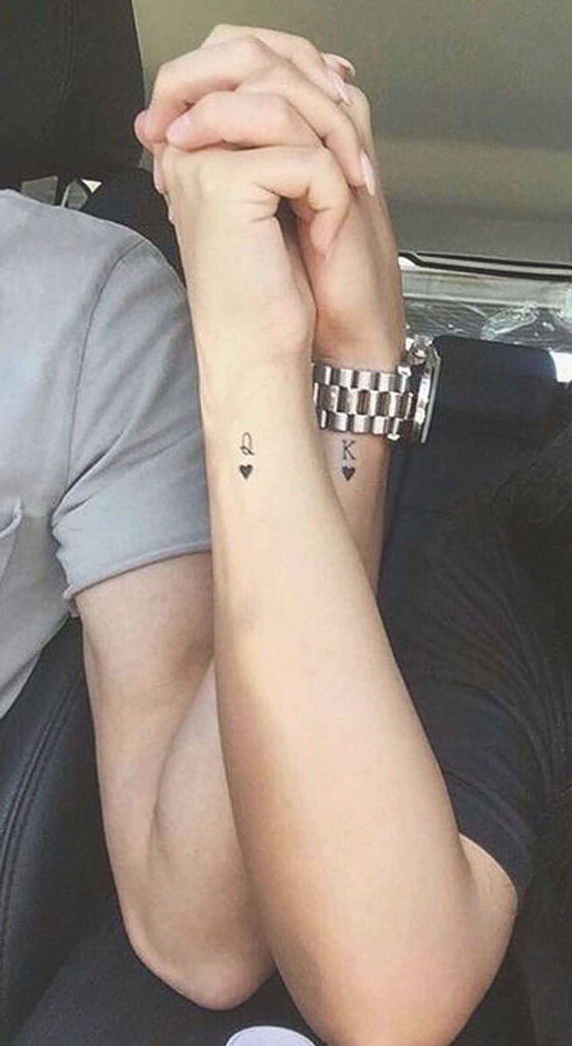 King And Queen Tattoos  Him and her tattoos, Matching tattoos