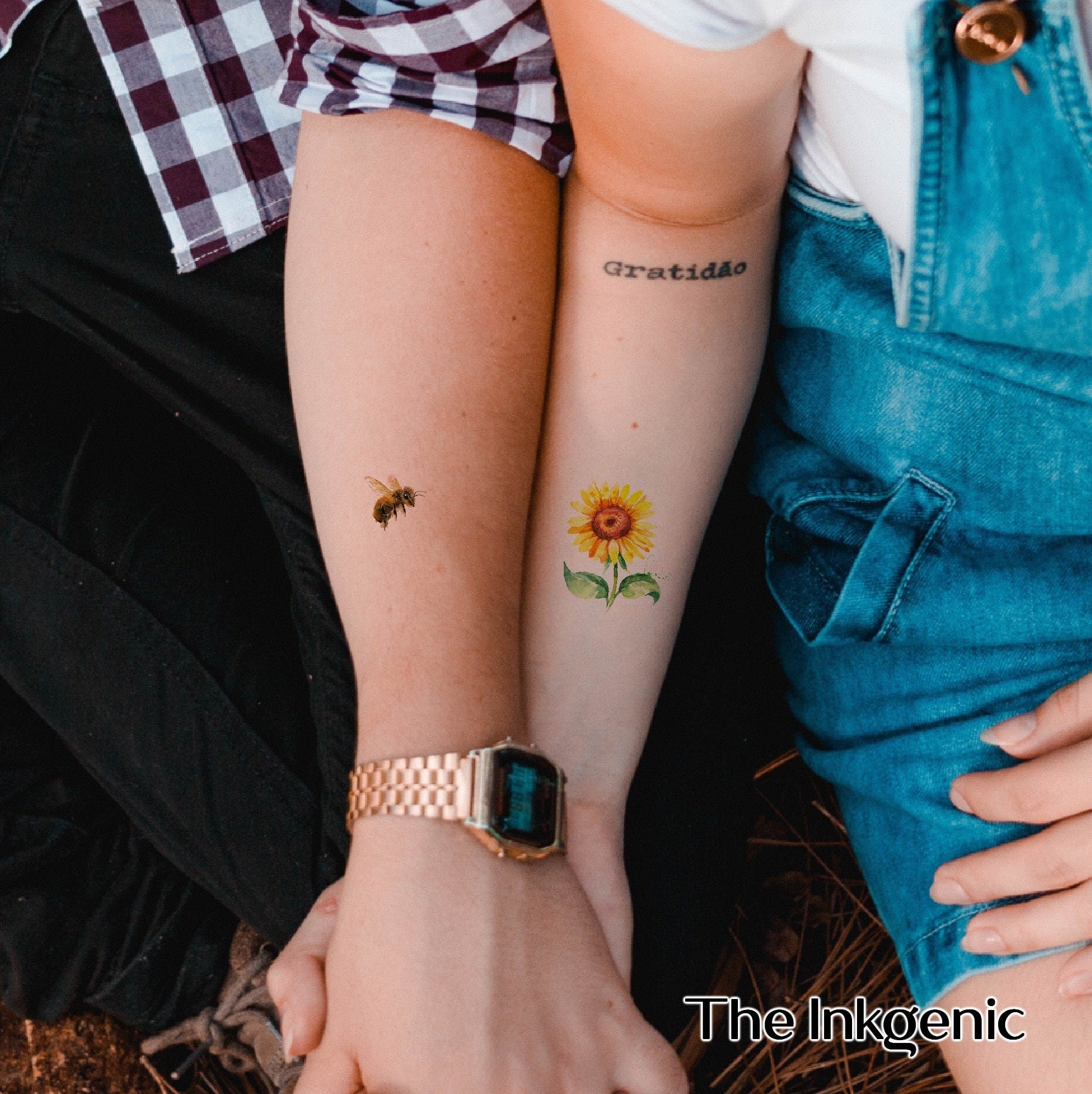 sunflower bracelet tattoo｜TikTok Search