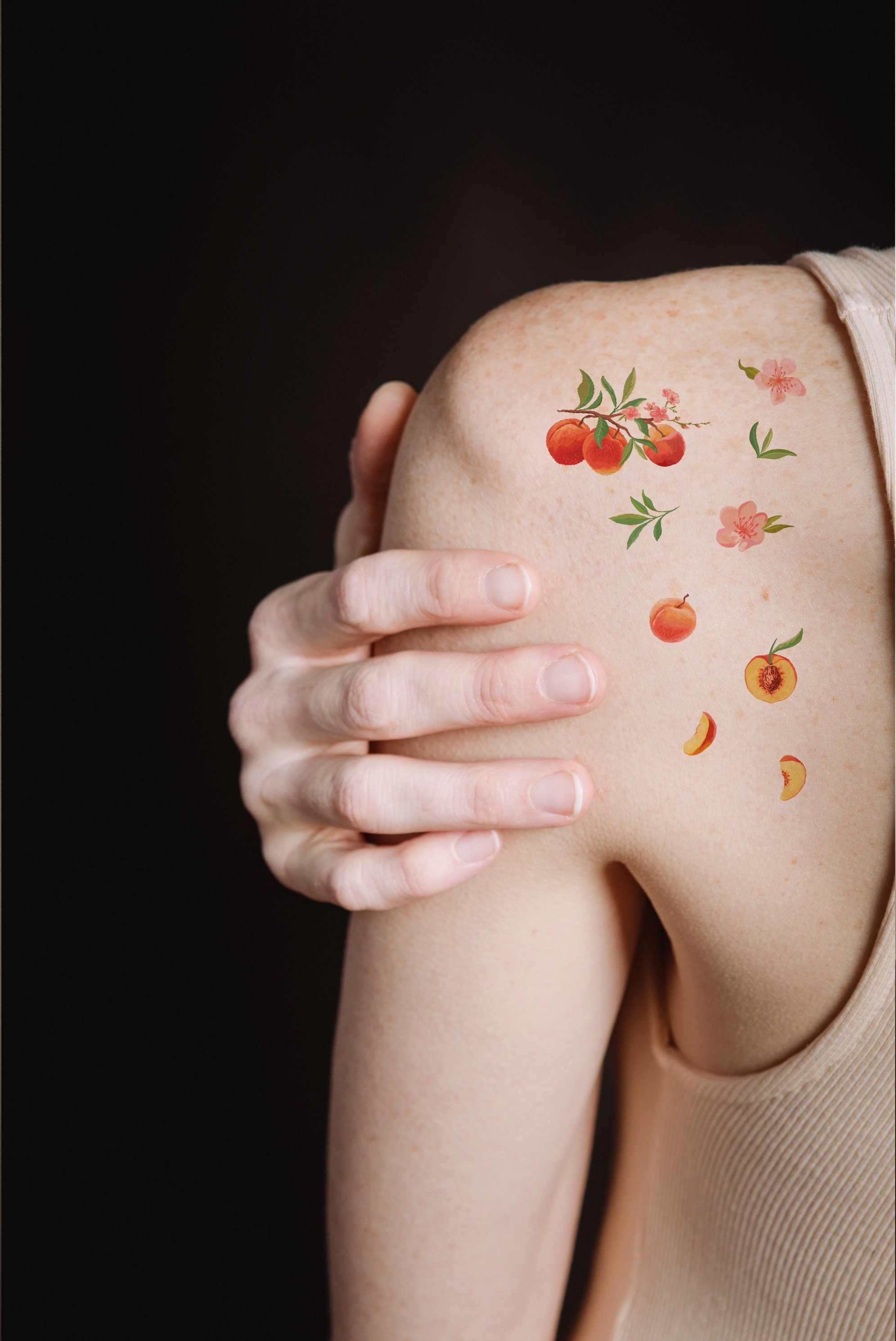 Sunset Tattoo — American Traditional Peach Tattoo by Milky...