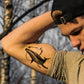 Flying Whale Tattoo | Temporary Tattoo | Flash Tattoo | Fake Tattoo |