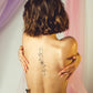 Ornamental Flower Tattoo | Temporary Tattoo | Spine Tattoo | Back Tattoo | Rib Tattoo | Fake Tattoo