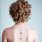 Floral Foliage | Women Tattoo | Lady Tattoo | Chest Tattoo | Breast Tattoo | Collarbone Tattoo