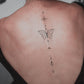 Ornamental Butterfly Tattoo | Temporary Tattoo | Spine Tattoo | Back Tattoo | Rib Tattoo | Fake Tattoo