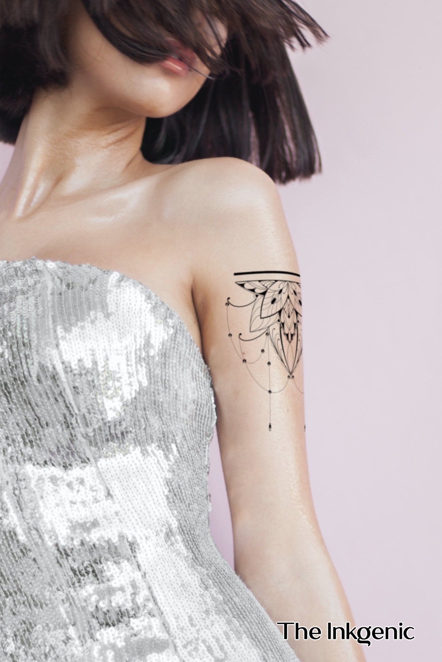 Cosmic Mandala Tattoo | Temporary Tattoo | Fake Tattoo | Nature Tattoo | Chic Tattoo