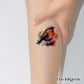 Watercolor Bird Temporary Tattoo l Flash Tattoo l Woman Tattoo