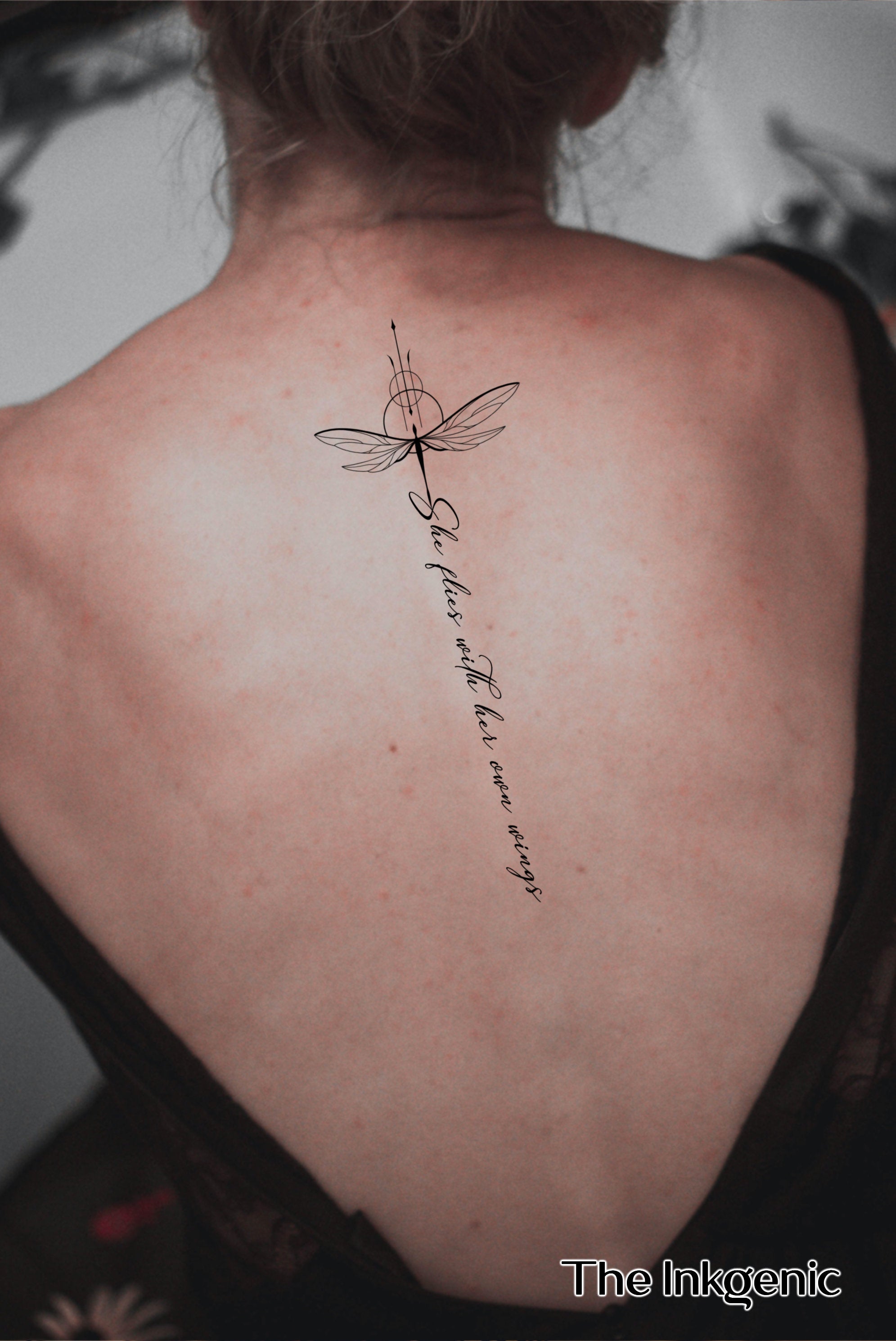 Moon Dragonfly & Wings - ArtWear Tattoo