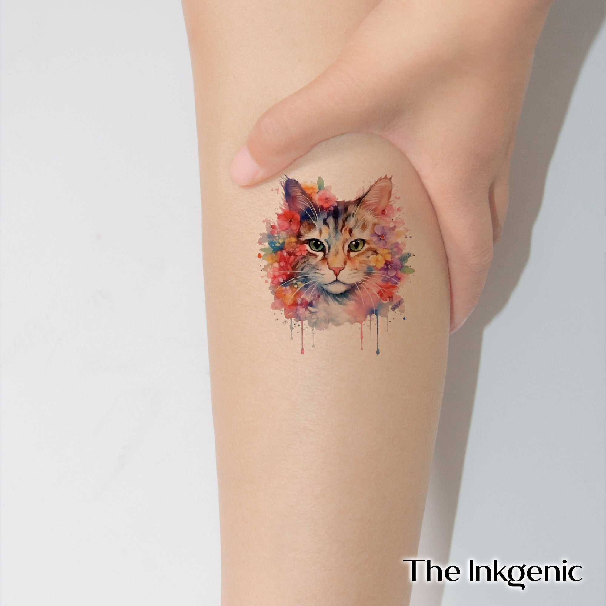 Cat-Mouse Watercolor Tattoo Flash Set :: Behance
