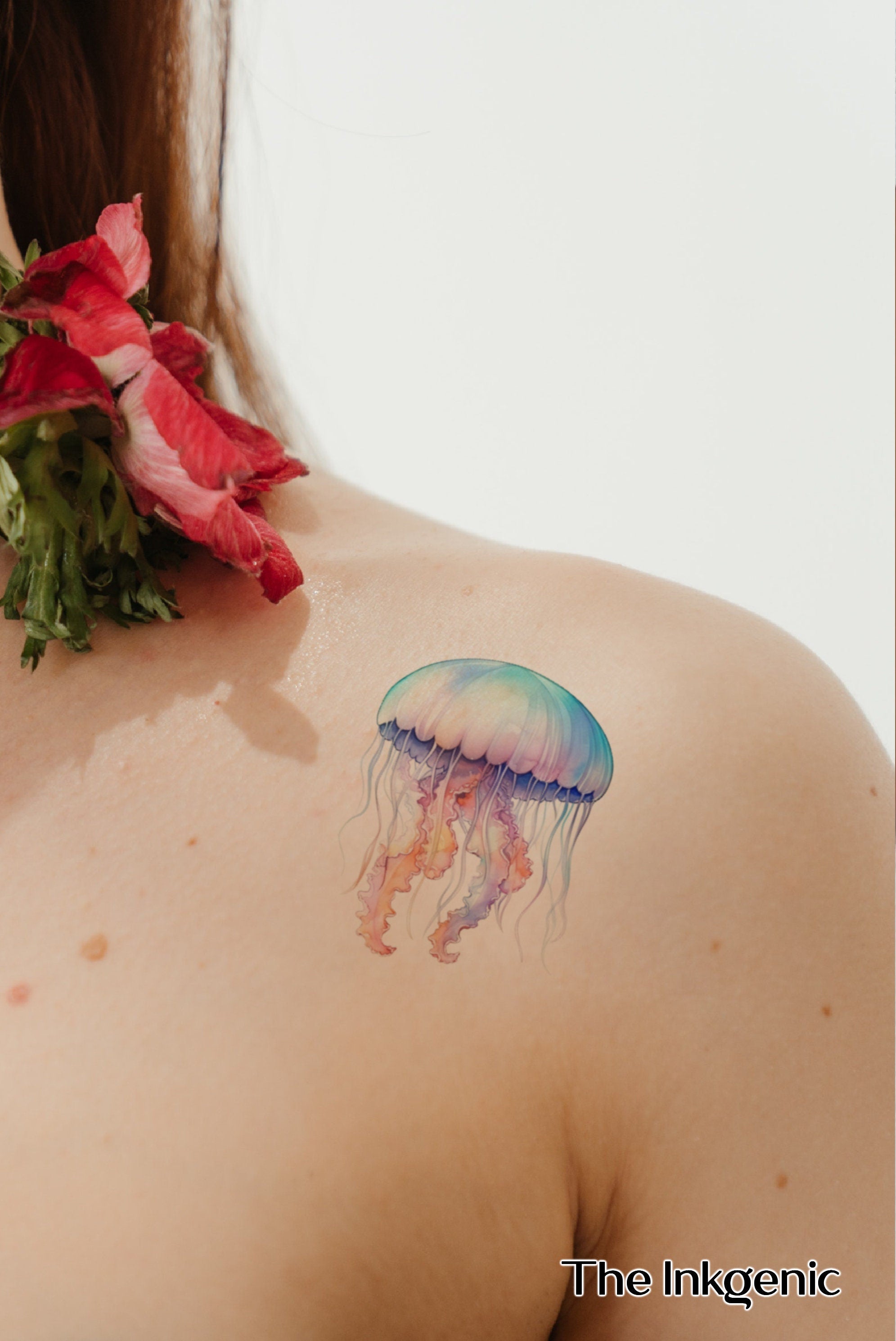 Ashley on Instagram: “Super pleased with how this jelly fish turned out and  giving a little tropical feel to Meli… | Jellyfish tattoo, Ocean sleeve  tattoos, Tattoos